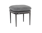 Koffi Stool - Gunmetal - Chacha Grey / Antonio Charcoal 109316 Sunpan