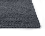 Gyre Hand-Woven Rug - Slate / Charcoal - 6' X 9' 109325 Sunpan