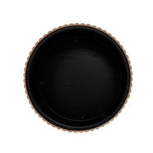 English Elm Coffee Table Set Of 2 - Modern Round Nesting Side Tables For Stylish Living Room & Small Spaces W688P248110