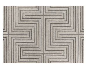 Oslow Hand-Tufted Rug - Beige / Grey - 10' X 14' 109372 Sunpan