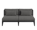Ibiza 2 Seater Sofa - Charcoal - Gracebay Grey 109440 Sunpan