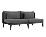 Ibiza 2 Seater Sofa - Charcoal - Gracebay Grey 109440 Sunpan