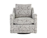 Brianna Swivel Lounge Chair - Quinn Sable 109442 Sunpan