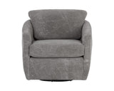 Irina Swivel Lounge Chair - Nepal Pebble 109446 Sunpan