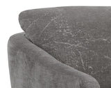 Irina Swivel Lounge Chair - Nepal Pebble 109446 Sunpan