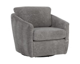 Irina Swivel Lounge Chair - Nepal Pebble 109446 Sunpan