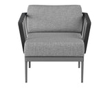 Catania Armchair - Dark Grey - Copacabana Grey 109483 Sunpan