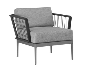 Catania Armchair - Dark Grey - Copacabana Grey 109483 Sunpan