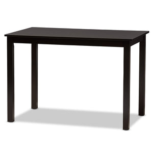 Baxton Studio Baxton Studio 5-Piece Modern Dining Set with Grey Upholstered Chairs & Dark Brown Table for Comfort RH335C-Grey/Dark Brown-5PC Dining Set