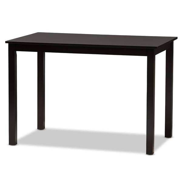 Baxton Studio Baxton Studio 5-Piece Modern Dining Set with Grey Upholstered Chairs & Dark Brown Table for Comfort RH335C-Grey/Dark Brown-5PC Dining Set
