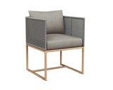 Crete Dining Armchair - Natural - Palazzo Taupe 109491 Sunpan