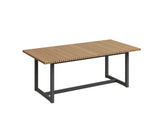 Geneve Extension Dining Table - Natural - 80" To 104" 109494 Sunpan
