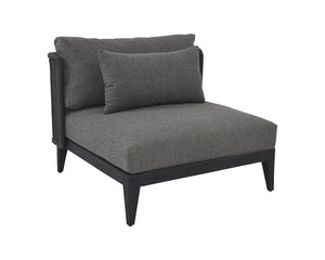 Ibiza Armless Chair - Charcoal - Gracebay Grey 109498 Sunpan