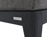 Ibiza Armless Chair - Charcoal - Gracebay Grey 109498 Sunpan