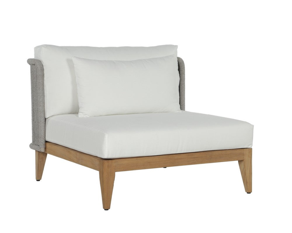 Ibiza Armless Chair - Natural - Stinson White 109499 Sunpan