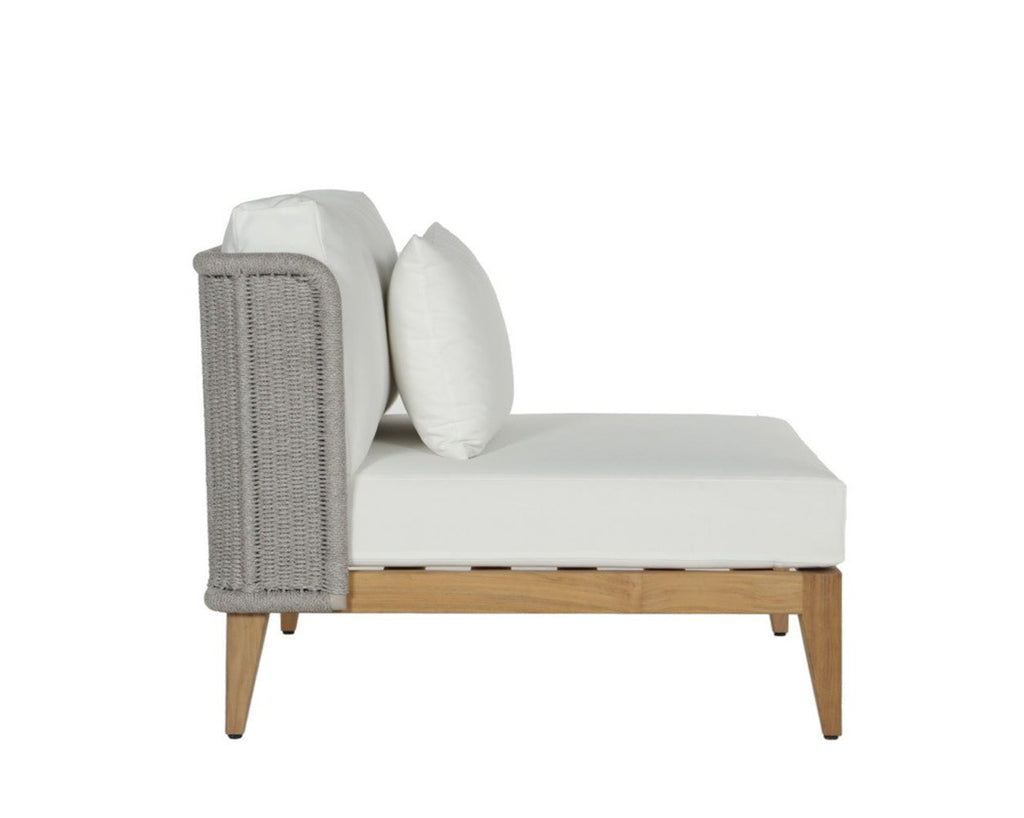 Ibiza Armless Chair - Natural - Stinson White 109499 Sunpan