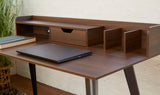IDEAZ Desk with Organizer & Storage Brown 1094UFO