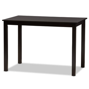 Baxton Studio Baxton Studio Henry 5-Piece Dining Set: Modern Sand Upholstered Chairs & Dark Brown Wood Table RH335C-Sand/Dark Brown-5PC Dining Set
