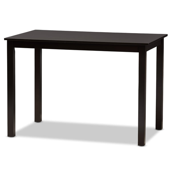 Baxton Studio Baxton Studio Henry 5-Piece Dining Set: Modern Sand Upholstered Chairs & Dark Brown Wood Table RH335C-Sand/Dark Brown-5PC Dining Set