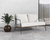 Milan 2 Seater Sofa - Stinson White 109504 Sunpan