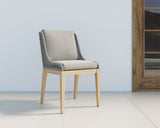Sorrento Dining Chair - Natural - Palazzo Taupe 109517 Sunpan