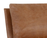 Zancor Lounge Chair - Gunmetal - Tan Leather 109559 Sunpan