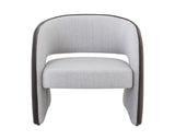 Rosalia Lounge Chair - Mina Light Grey / Meg Ash 109584 Sunpan