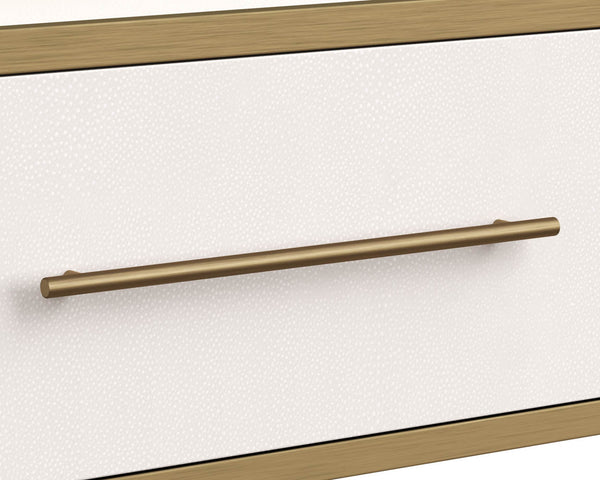 Venice Media Console and Cabinet - Oyster Shagreen 109595 Sunpan