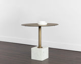 Kata Bistro Table - White Marble - 32" 109639 Sunpan