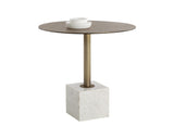 Kata Bistro Table - White Marble - 32" 109639 Sunpan