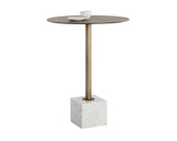 Kata Bar Table - White Marble 109641 Sunpan