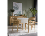 Nicolette Dining Table - White - 55" 109643 Sunpan