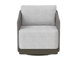 Allariz Swivel Armchair - Warm Grey - Gracebay Light Grey 109651 Sunpan