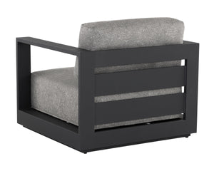 Sunpan Tavira Outdoor Armchair Powder Coated Aluminum Frame Woven Patio Lounge Seating 109655V