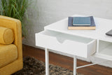 IDEAZ Desk with Storage Compartment White 1096UFO