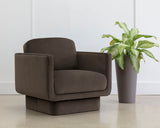 Everton Armchair - Meg Dark Brown 109725 Sunpan