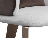 Garry Lounge Chair - San Remo Winter Cloud / Meg Ash 109743 Sunpan