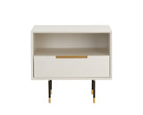 Danbury Nightstand - Modern Cream 109760 Sunpan