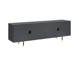 Danbury Media Console and Cabinet - Slate Navy 109761 Sunpan