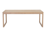 Rivero Dining Table - Light Wash - 80" 109824 Sunpan