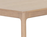 Rivero Dining Table - Light Wash - 80" 109824 Sunpan