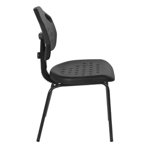 OSP Home Furnishings Armless Guest Chair Urethane Seat Ergonomic Office Reception Adjustable Back Support KH81391