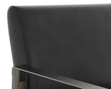 Earl Lounge Chair - Ash Grey - Brentwood Charcoal Leather 109856 Sunpan