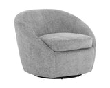 Bliss Swivel Lounge Chair - Husky Grey 109892 Sunpan