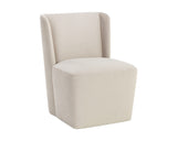 Amita Wheeled Dining Chair - Piccolo Prosecco 109898 Sunpan