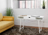 IDEAZ Desk with Two Storage Compartments White 1098UFO