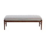 Lance Bench - Auburn Brown - Mina Light Grey 109902 Sunpan