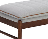 Lance Bench - Auburn Brown - Mina Light Grey 109902 Sunpan