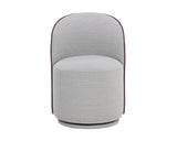 Cavoli Swivel Dining Chair - Mina Light Grey / Meg Ash 109914 Sunpan