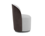 Cavoli Swivel Dining Chair - Mina Light Grey / Meg Ash 109914 Sunpan